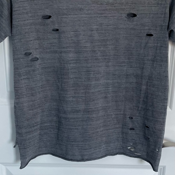 Affliction locked and loaded distressed gray t-Shirt tee skulls 35427 - Picture 9 of 10